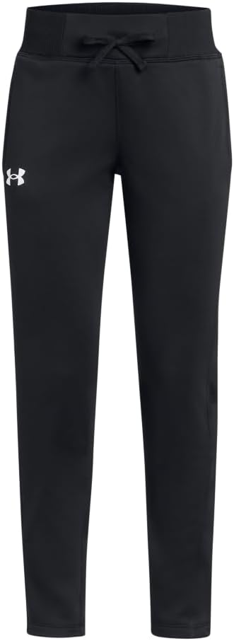 Under Armour Girls Fleece Track Pants with Stretch Waistband