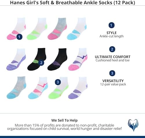 Hanes Girls Perfect Pair