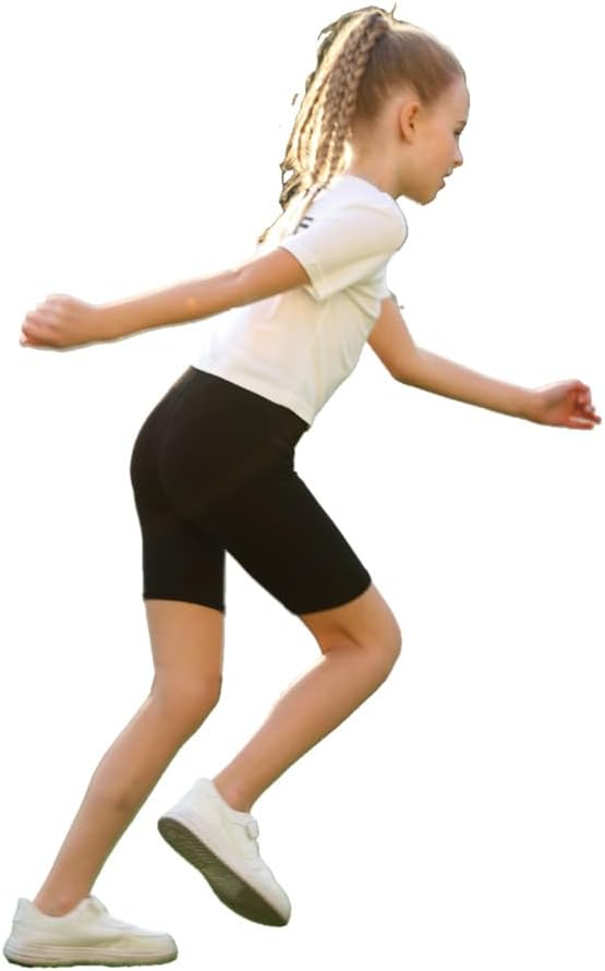 Deuerr 6-Pack Compression Spandex Shorts for Girls
