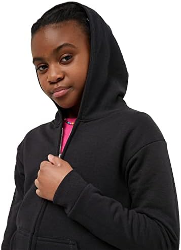 Comfy Eco-Friendly Full-Zip Hoodie for Girls