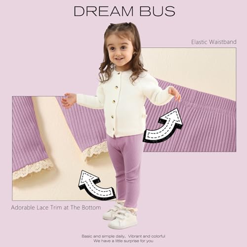 DREAM BUS 5-Pack Toddler Baby Girl Pants