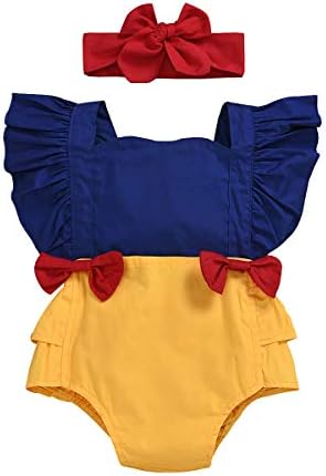Handmade Princess Snow White Romper Set for Baby Girls