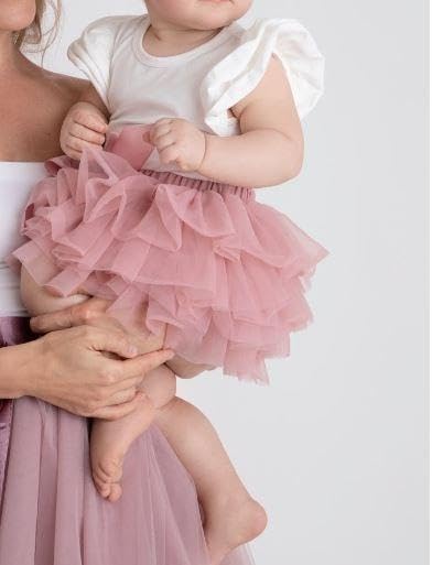Cotton Tutu Skirt for Baby Girl with Diaper Cover