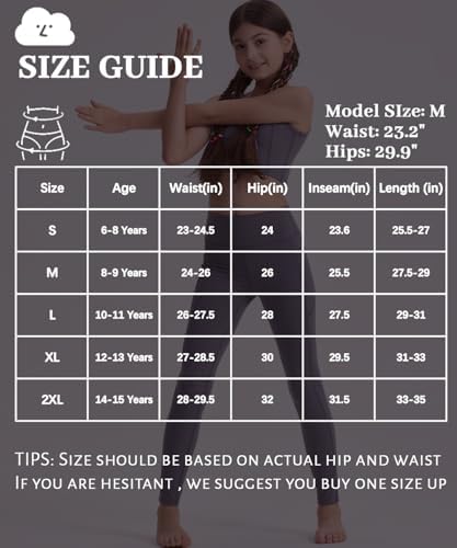 3-Piece Workout Leggings for Girls