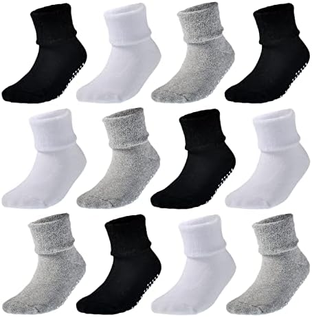 EPEIUS Non-Slip Crew Socks for Toddler