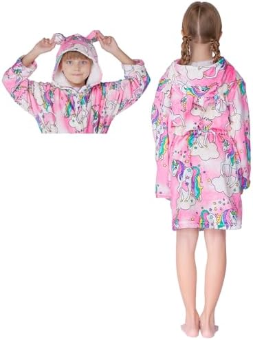 Soft Girl Bathrobe Hoodie for Girls and Boys