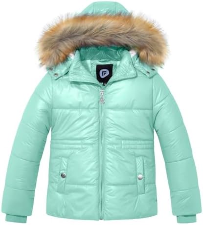 Garemcy Girls Metallic Winter Coat