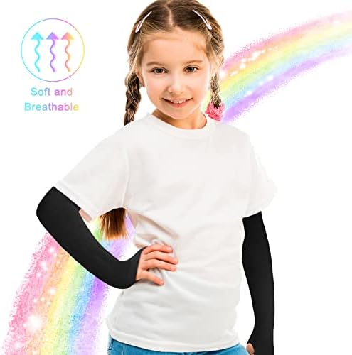 Zhanmai Kids Arm Sleeves Comfortable Breathable and Perfect for Sports