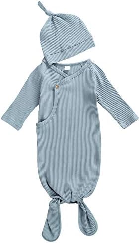 Baby Sleep Gown with Knot Soft Pajamas for Boys and Girls