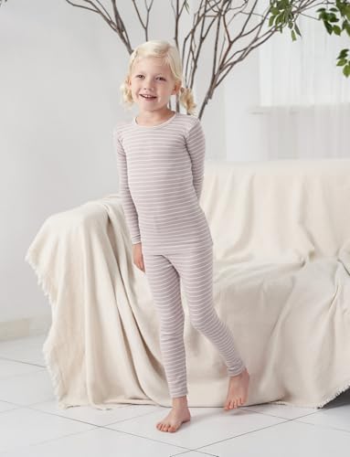 AVAUMA Stripe Pajama Set for Kids