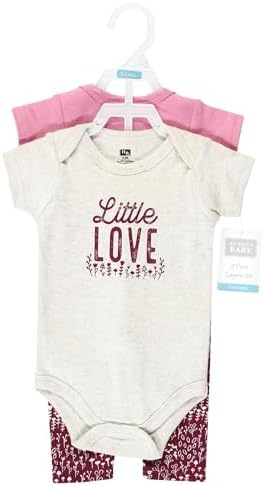 Hudson Baby Unisex Cotton Bodysuit and Pant Set Perfect for Growing Babies