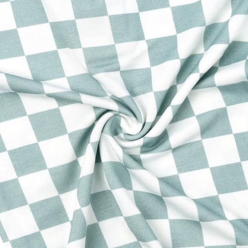 Checkered Knotted Gown Nighttime Robe for Baby Bamboo Fabric Adjustable Cozy