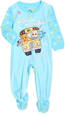 Cute Zip-Up Flame-Resistant Pajama for Babies
