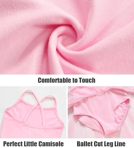 Ballet and Tutu Skirt Leotards for Toddlers with Ruffle Sleeves