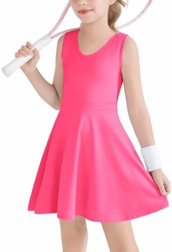 Haloumoning Girls Tennis Golf Dress - Comfortable Stylish for Active Kids