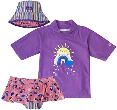 UV SKINZ Upf 50 - 3-Piece Womens Swimwear Set Enjoying Blue Water Safety