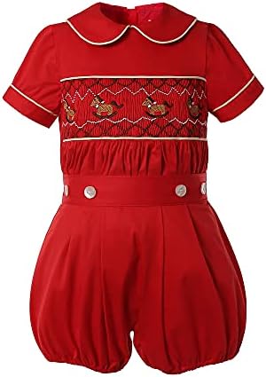 Pettigirl Smocked Dress for Baby Girls Boys Christmas