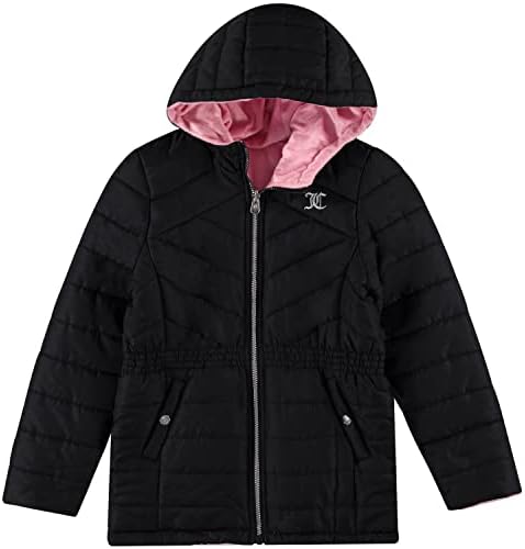 Juicy Couture Girls Reversible Jacket Padded Winter Parka