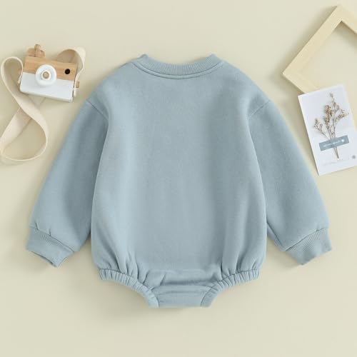 Gueuusu Unisex Baby Romper - Soft Warm Fleece Sweater for Newborns