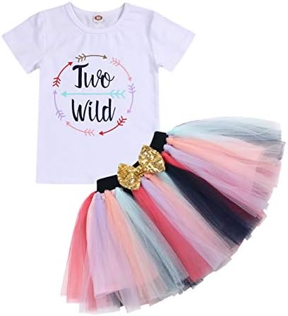 Viworld Toddler Girls Floral Tutu Set Wild Two Piece Redistribution