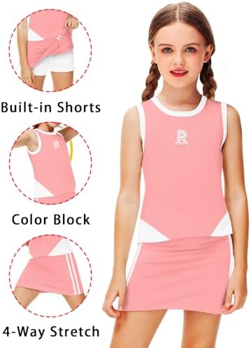 Remimi Girls Tennis Outfit Fresh Cool for Active Kids