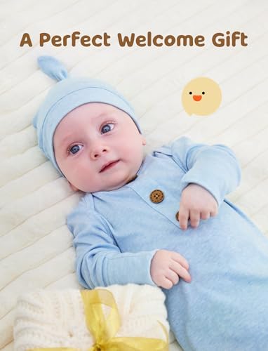 Perfect for Newborns - Cozy Gown with Built-in Pads