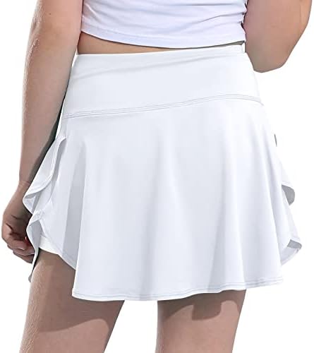 MERIABNY Girl Tennis Skirt for Girls Running Golf 6-12