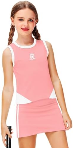 Remimi Girls Tennis Outfit Fresh Cool for Active Kids
