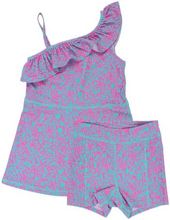 RuffleButts Girls Active Tennis Bike Short Set