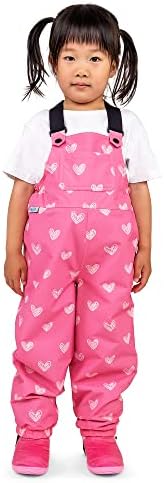 JAN JUL Waterproof Snow Bib Pants Toddler and Kids Fleece-Lining Overalls