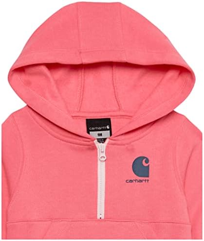 Carhartt Girls Long-Sleeve Half-Zip Hooded Sweatshirt