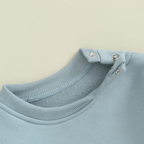 Gueuusu Unisex Baby Romper - Soft Warm Fleece Sweater for Newborns