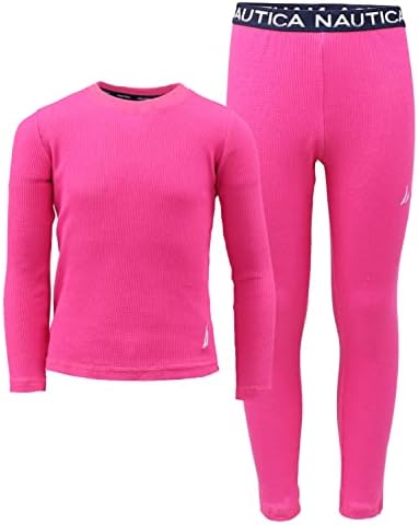 Nautica Girls 2-Piece Waffle Thermal Underwear Set