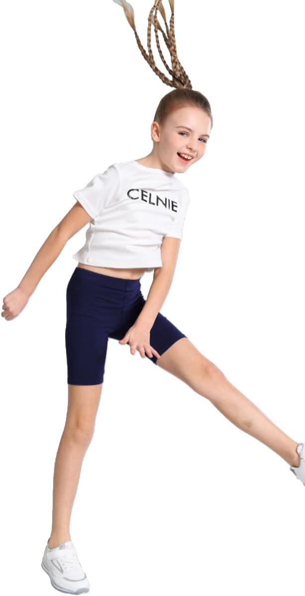 Deuerr 6-Pack Compression Spandex Shorts for Girls