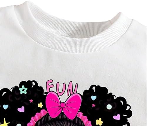 Nivne Tco - Little girls Cartoon Round Neck Set