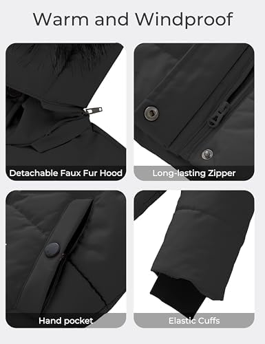 Wantdo Girls Puffy Winter Coats