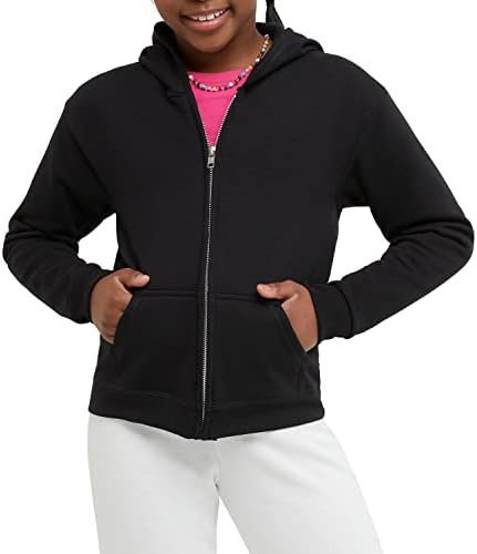 Comfy Eco-Friendly Full-Zip Hoodie for Girls