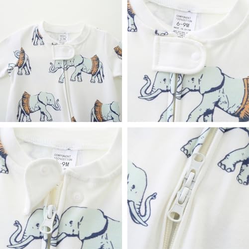 Adorable Cotton Footy Rompers for Baby Easy zuwarchen and Stay Cozy