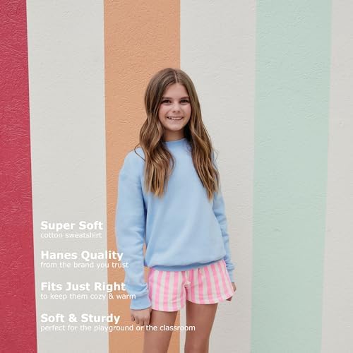Hanes Girls Ecosmart Crewneck Sweatshirt