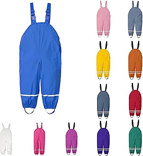 Waterproof Rain Bib Pants Overalls for Kids