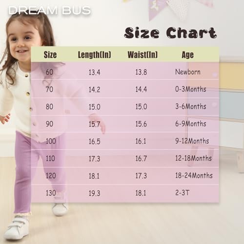 DREAM BUS 5-Pack Toddler Baby Girl Pants