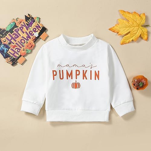 Mommy and Me Family Matching Outfits Halloween Pumpkin Print