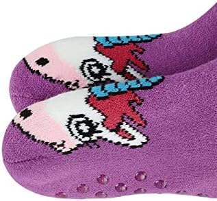 Century Star Girls Slipper Socks with Grippers for Kids