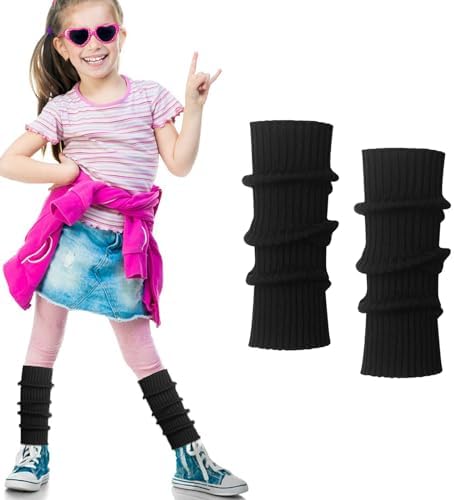Fun Neon-Knit Leg Warmer for Kids