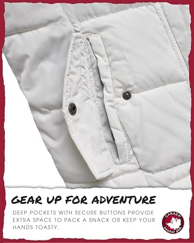 CANADA WEATHER GEAR Girls Quilted Winter Parka Warm and Cozy