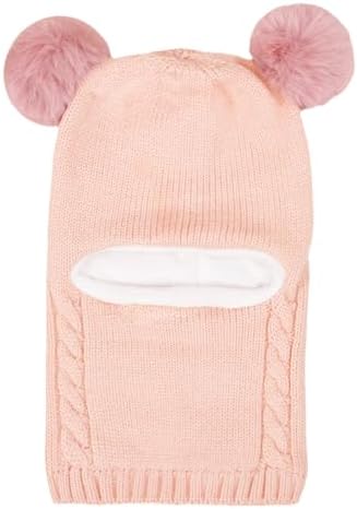 Baby Winter Warm Knitted Hat Scarf Set for Kids Boys Girls