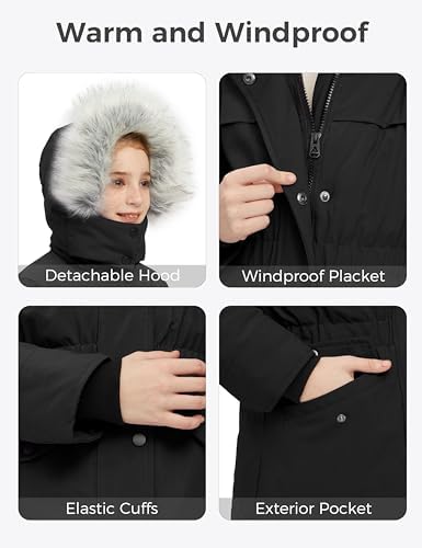 WinterHERO - WantDo Girls Waterproof Puffer Jacket