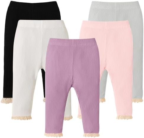 DREAM BUS 5-Pack Toddler Baby Girl Pants