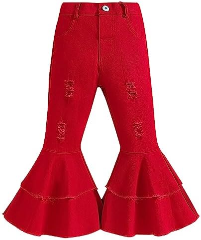 lightweight bell bottom flared Leggings for toddlers girls