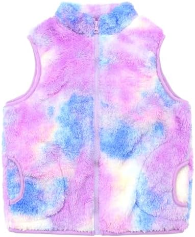 JESKIDS Lightweight Sherpa Fleece Vest for Kids 2-11 Years